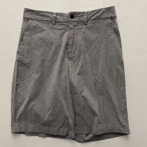 Lululemon 30 x‎ 11" Gray Chambray Woven Zip Seat Pocket Casual Shorts